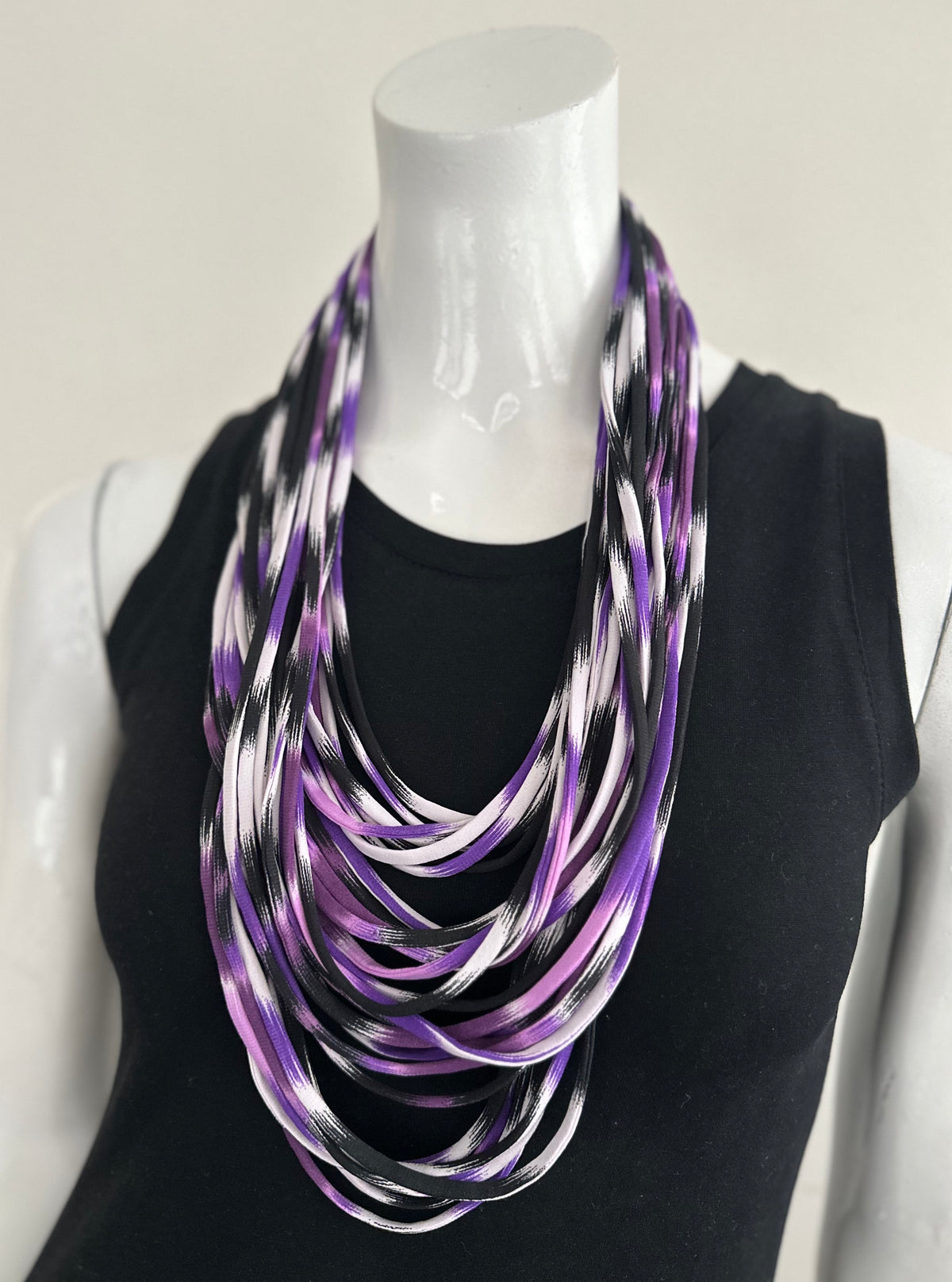 Purple Ombre Infinity Scarf Necklace &#39;Purple Rain&#39;