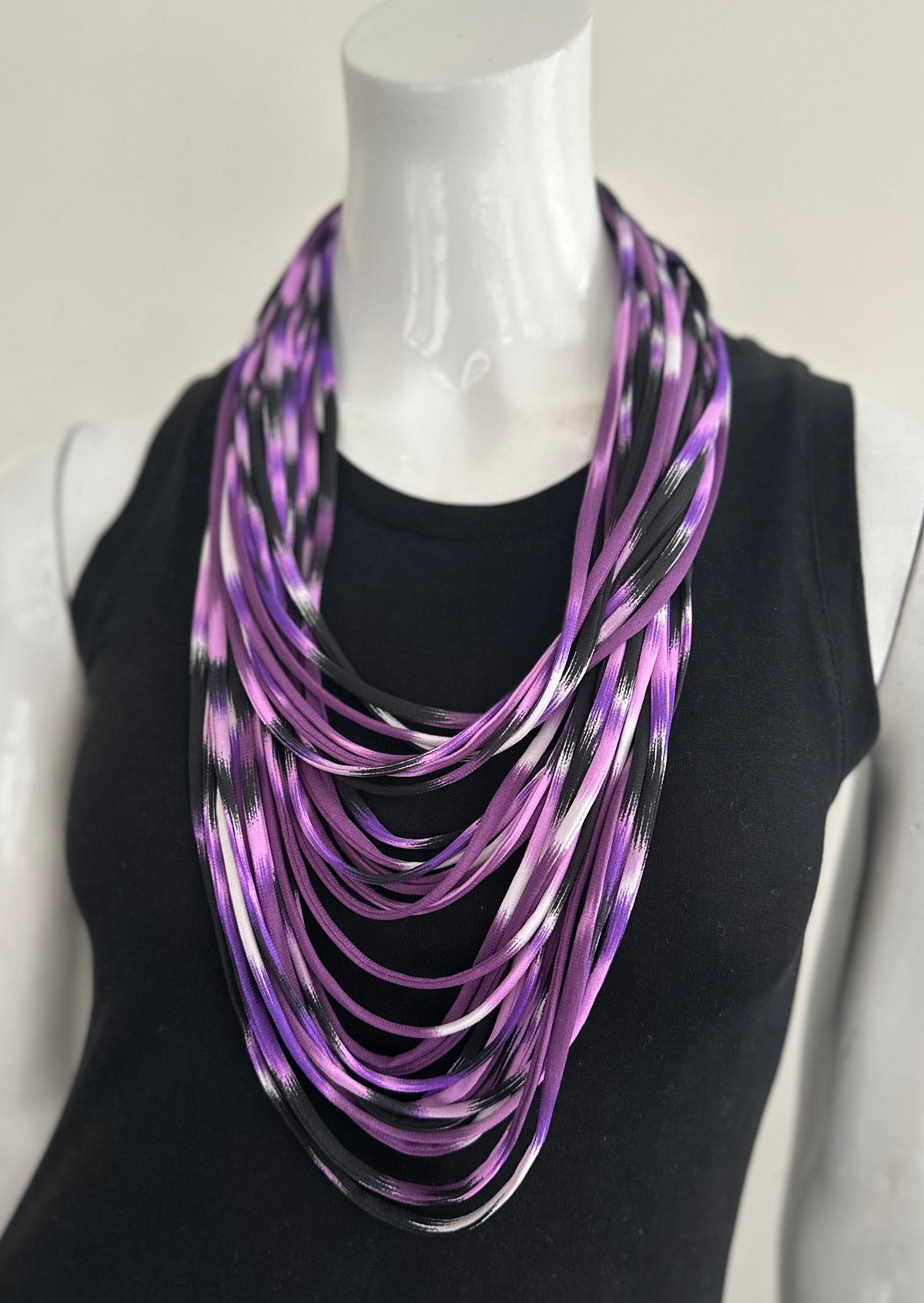 Purple Ombre Infinity Scarf Necklace &#39;Purple Rain&#39;