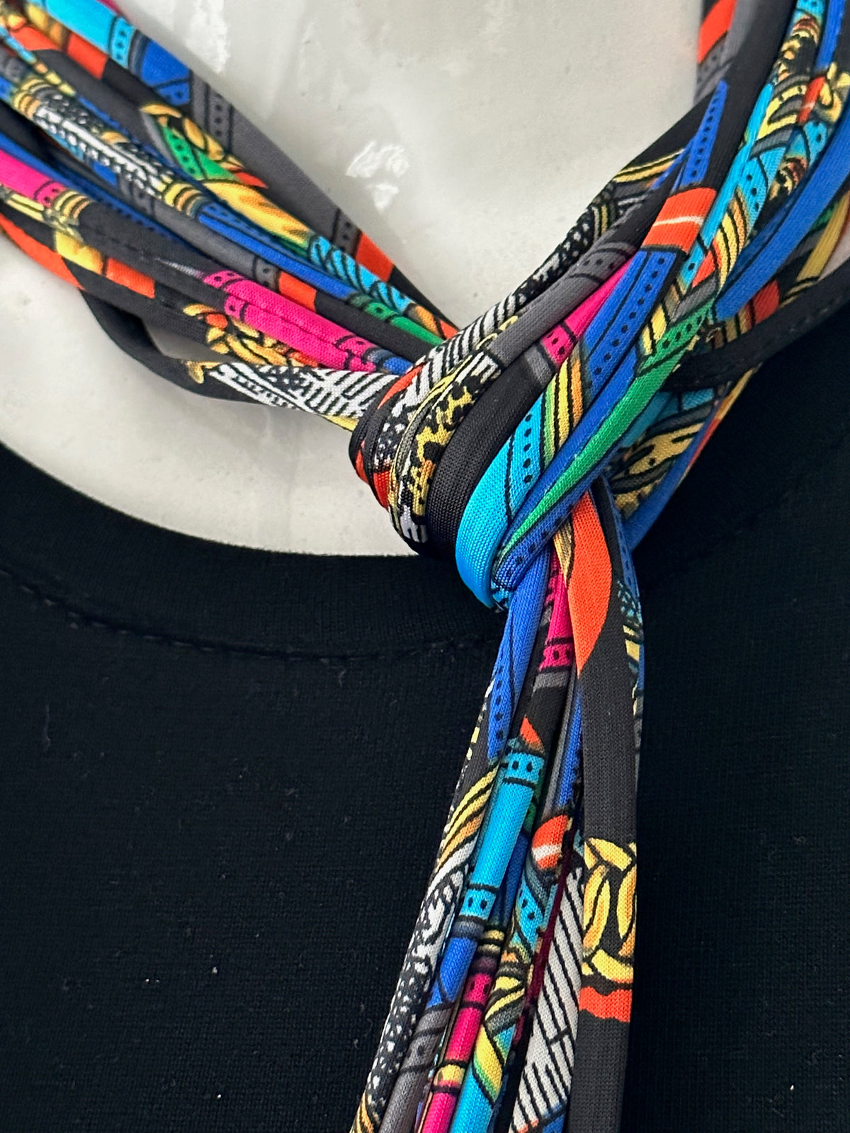 Multi-Color Infinity Scarf Necklace &#39;Kaleidoscope&#39;