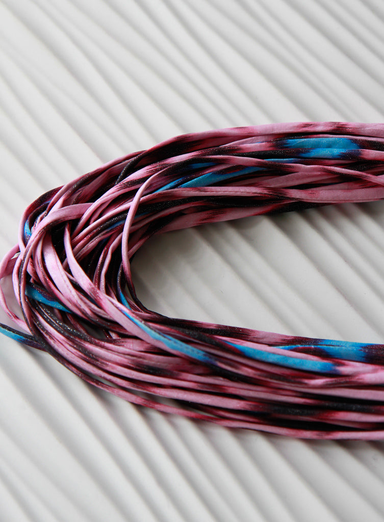 Ikat Print Infinity Scarf in Pink and Blue &#39;Sorbet&#39;