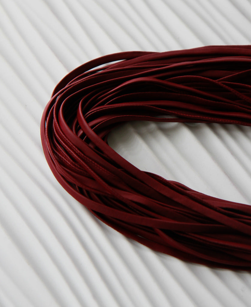 Infinity Scarf in Vegan Leather &#39;Bordeaux&#39;