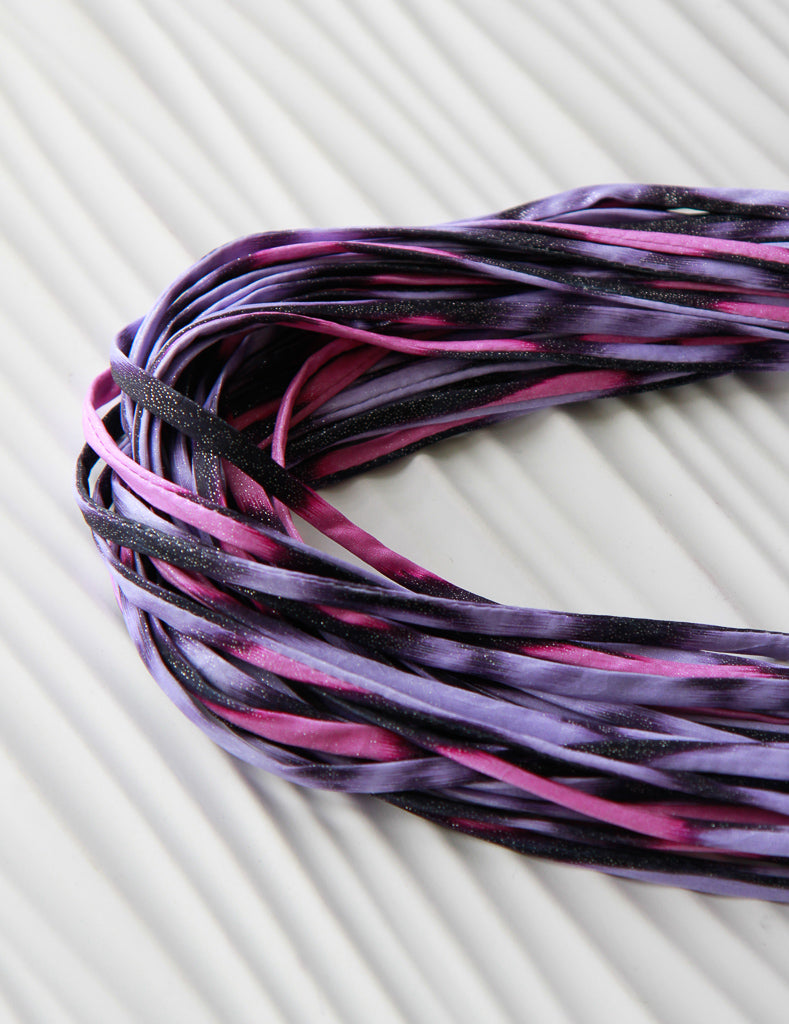 Ikat Print Infinity Scarf in Purple and Pink &#39;Sorbet&#39;
