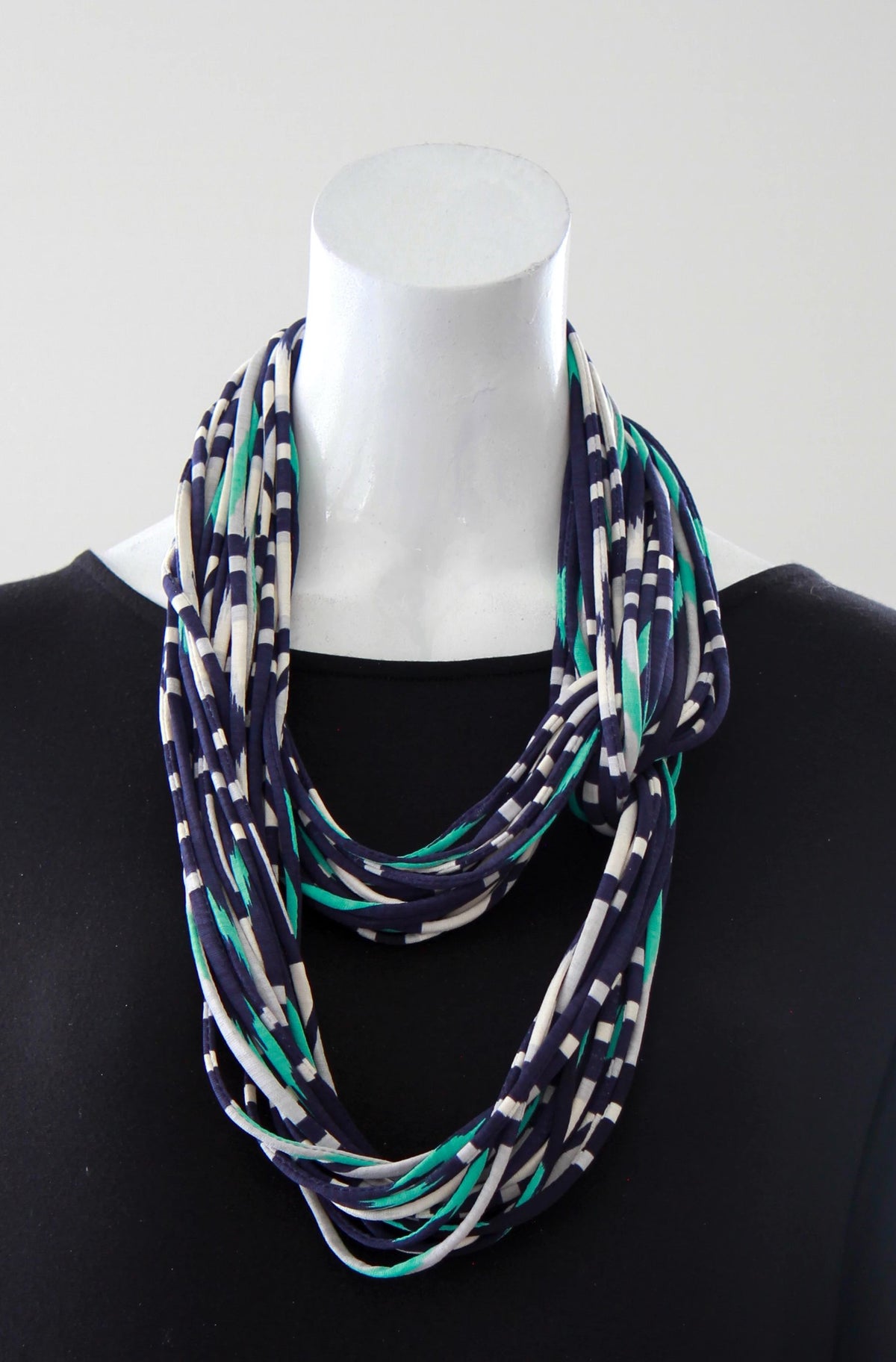 Infinity Scarf in Blue and Turquoise &quot;Glow&quot;