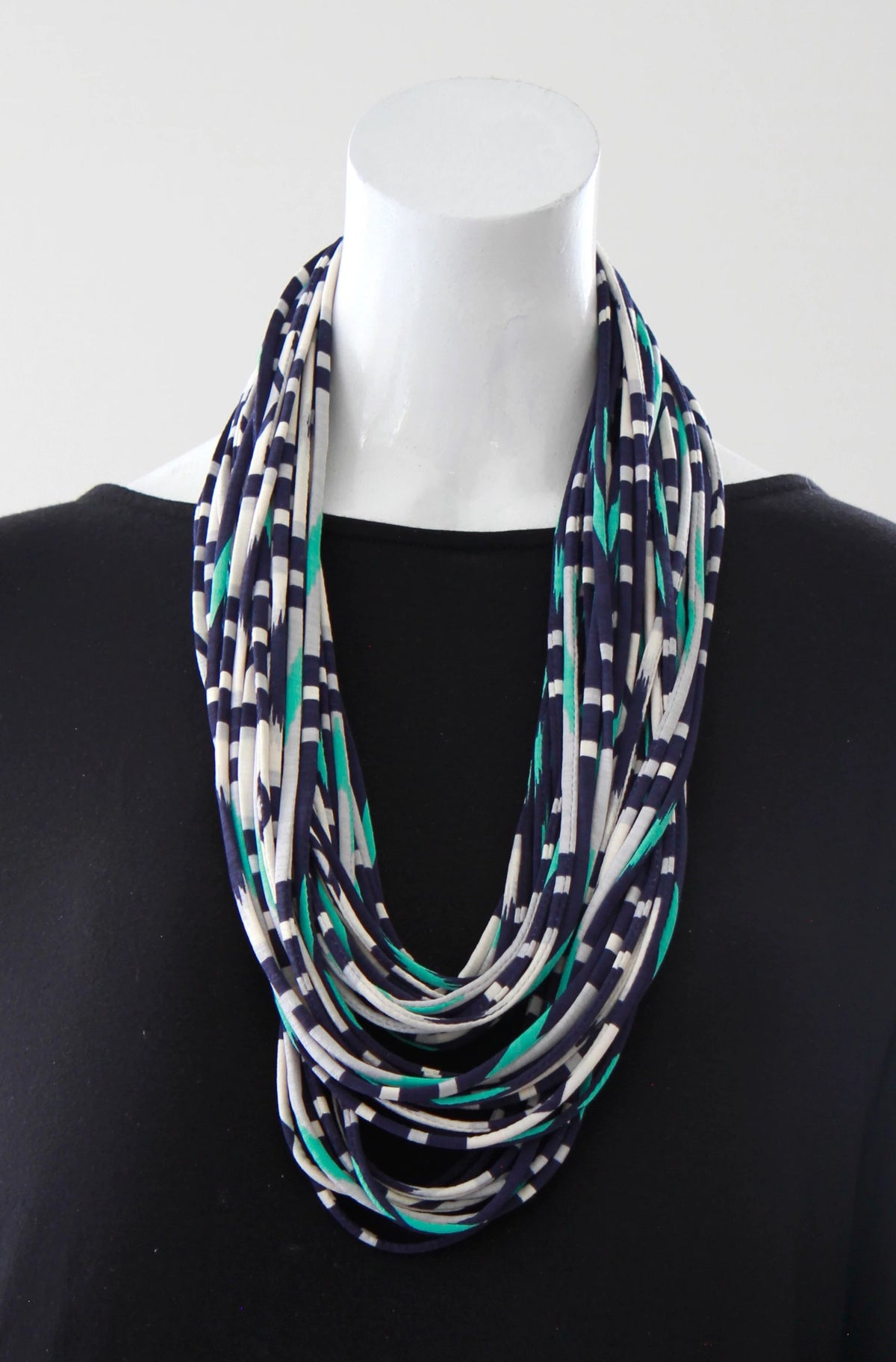 Infinity Scarf in Blue and Turquoise &quot;Glow&quot;
