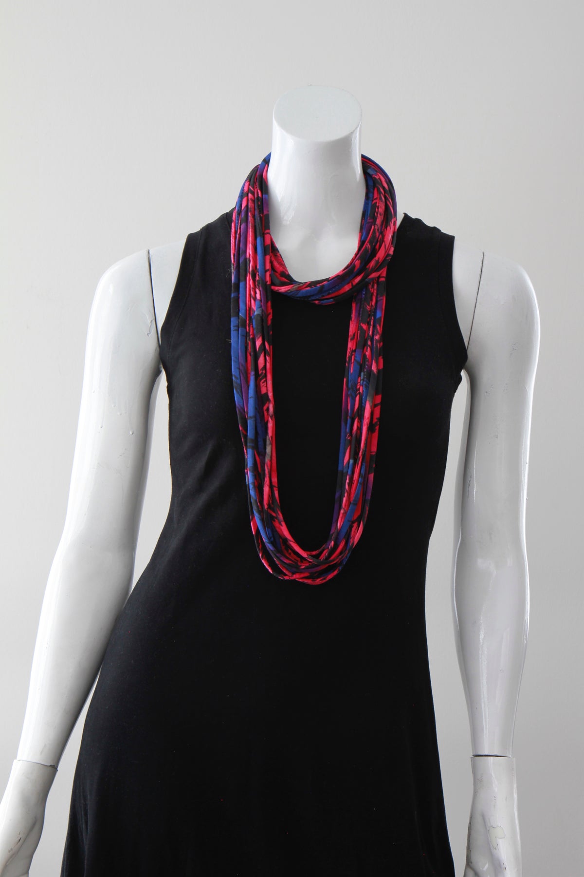Pink and Purple Infinity Scarf in &#39;Lotus&#39; Floral Print