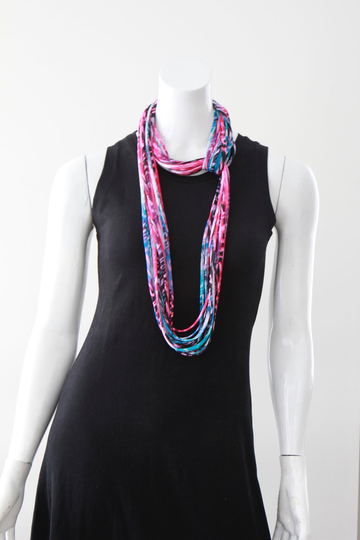 Bright Infinity Scarf Necklace in &#39;Bubble Gum&#39;
