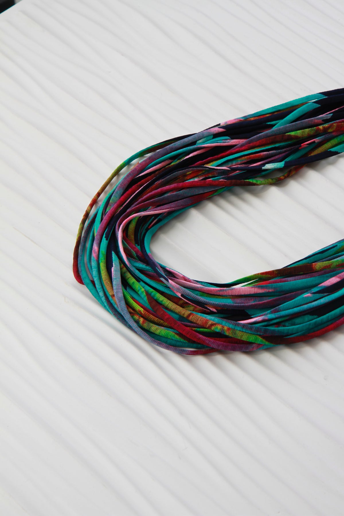&#39;Full Bloom&#39; Multi-Coloured Infinity Scarf Necklace