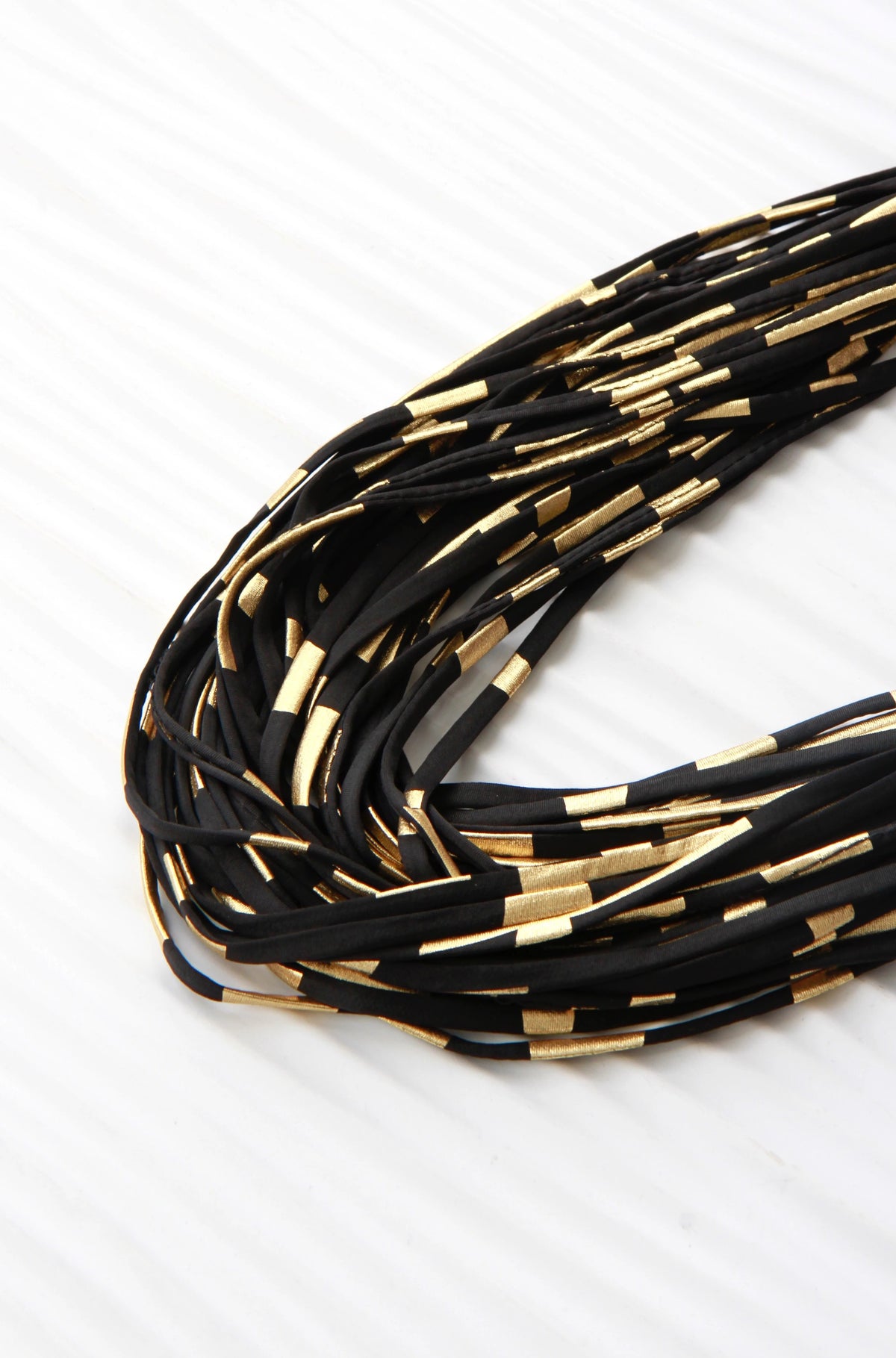 Black and Gold Infinity Scarf &#39;24 Karat&#39;