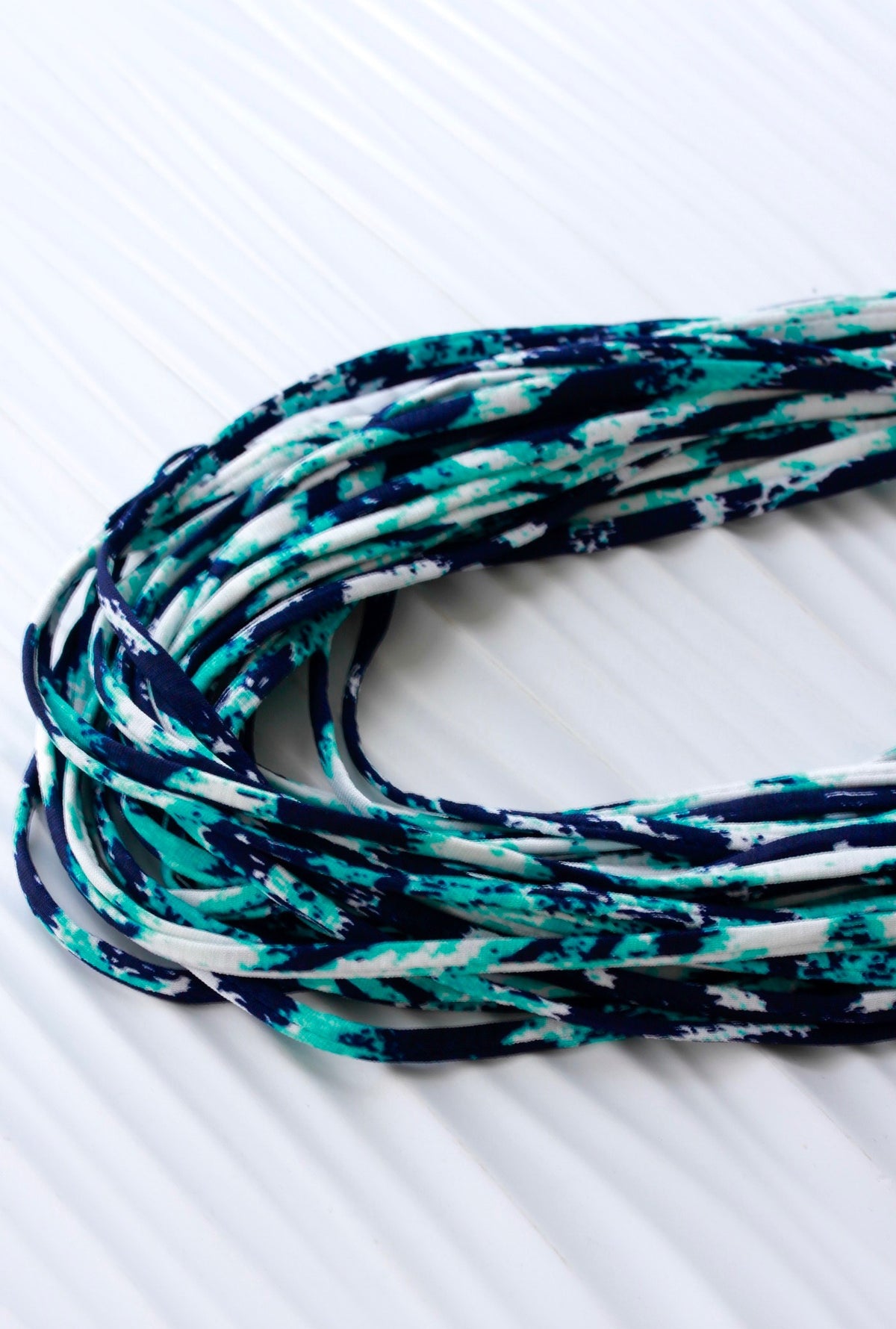 Turquoise and Dark Blue Infinity Scarf &#39;Malibu&#39;