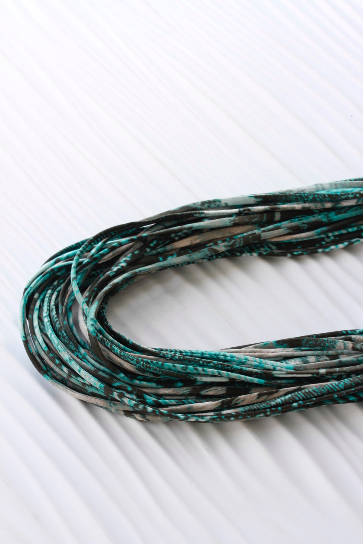 Turquoise Infinity Scarf or Necklace &#39;Crystal Clear&#39;