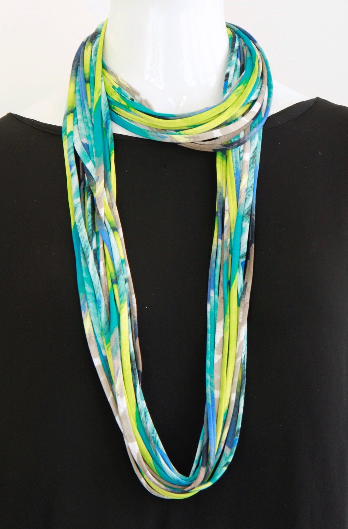 One of a Kind Infinity Scarf-See Variations in Listing-&#39;Pacific&#39;