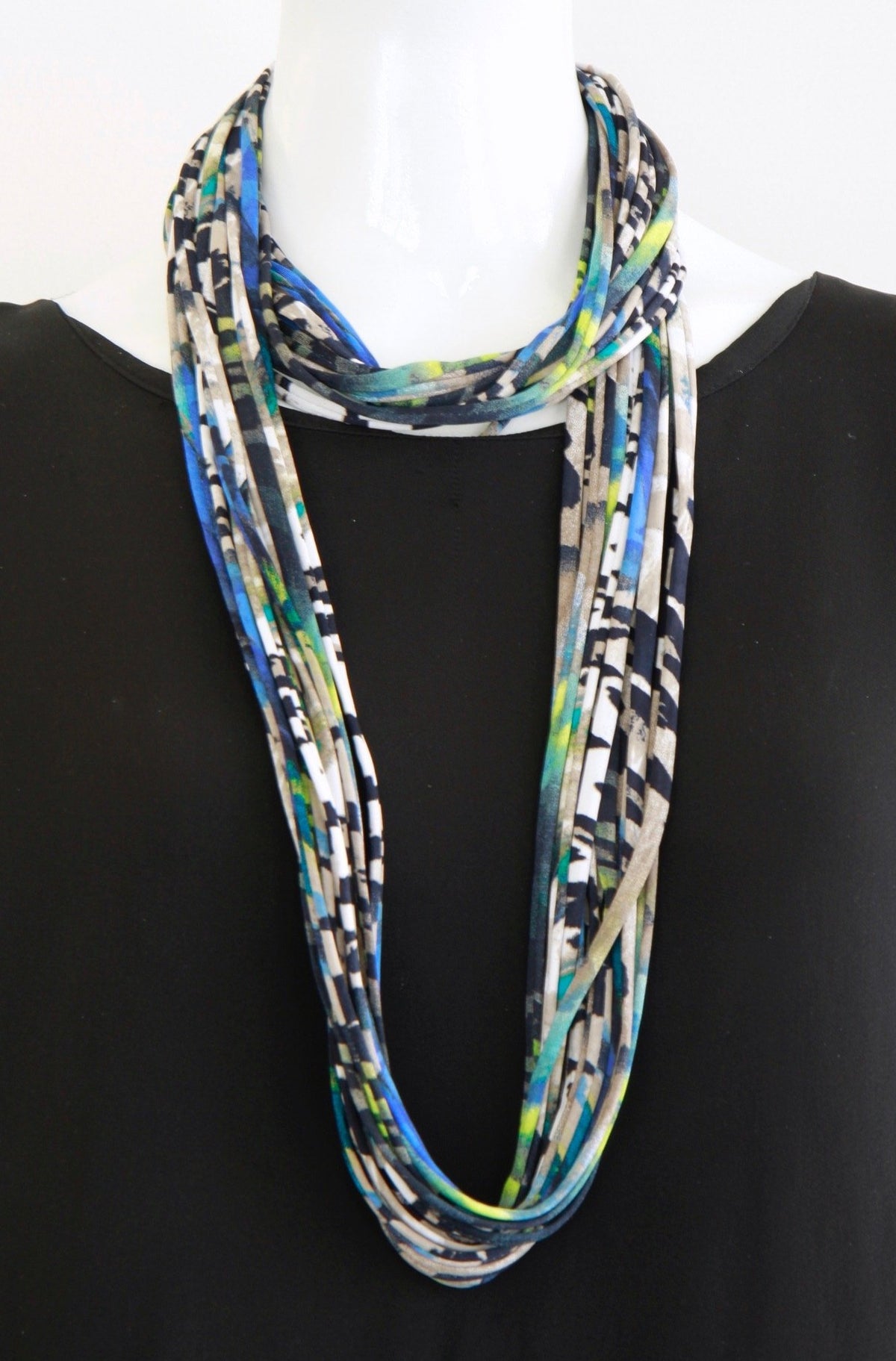 One of a Kind Infinity Scarf-See Variations in Listing-&#39;Pacific&#39;