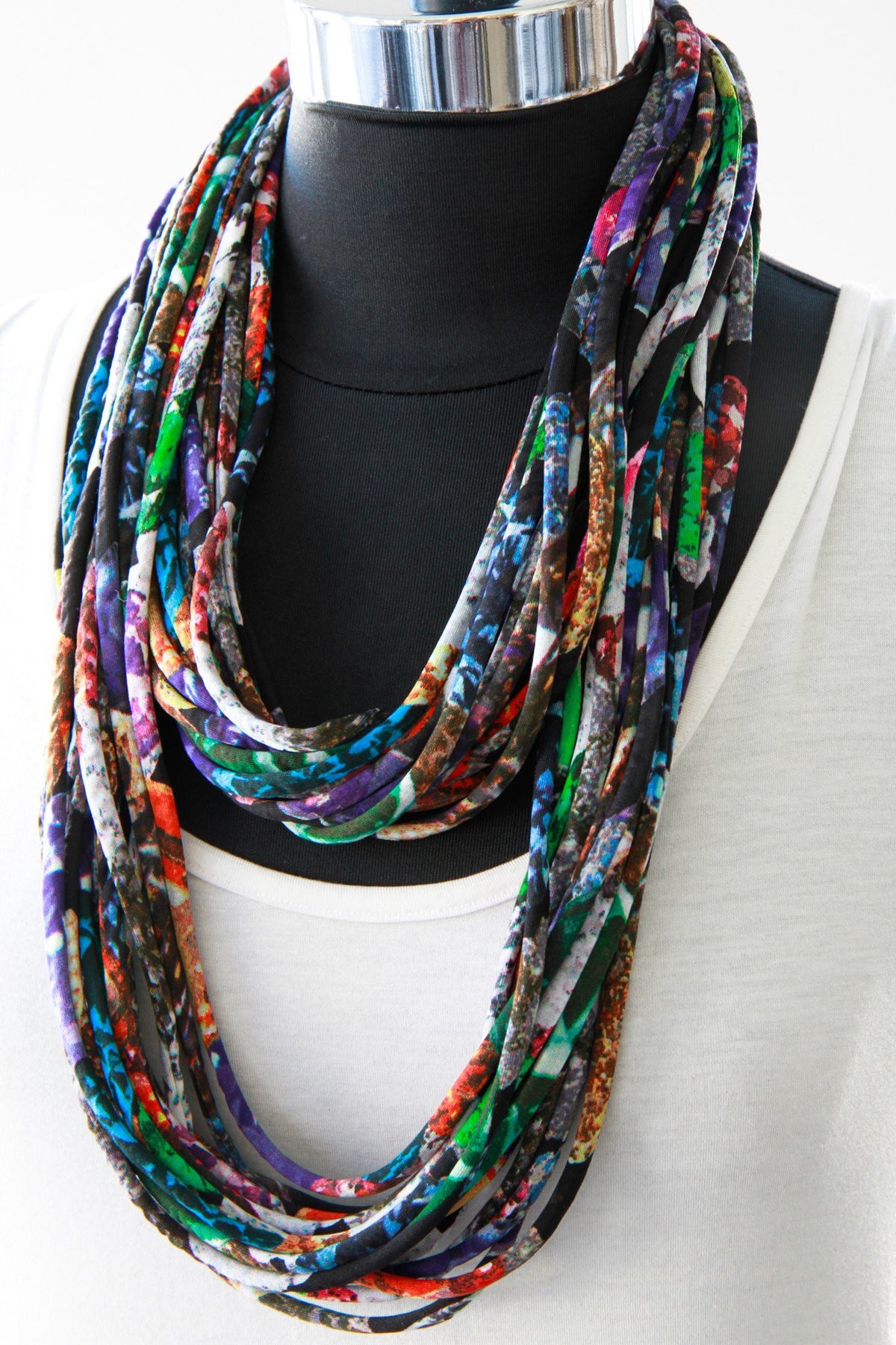 Multi Color Infinity Scarf &#39;Mirage&#39;