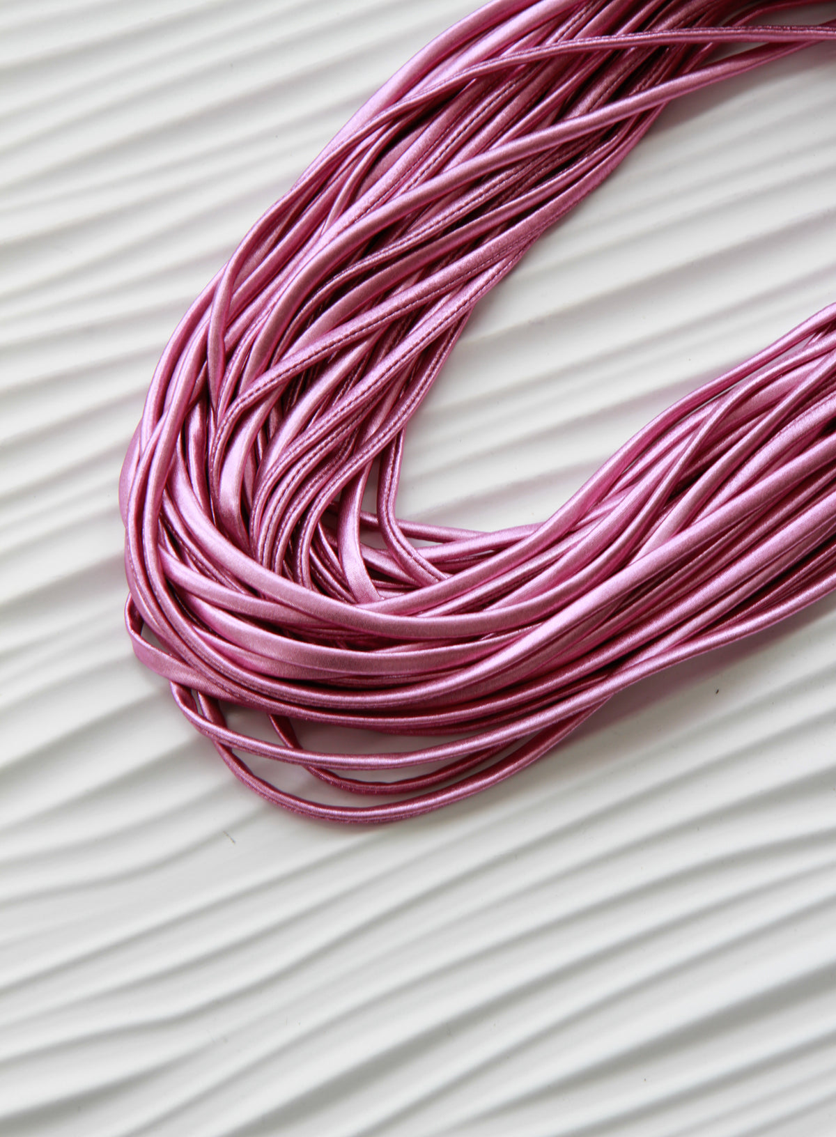Metallic Pink Infinity Scarf Necklace for Women &#39;Pretty in Pink&#39;