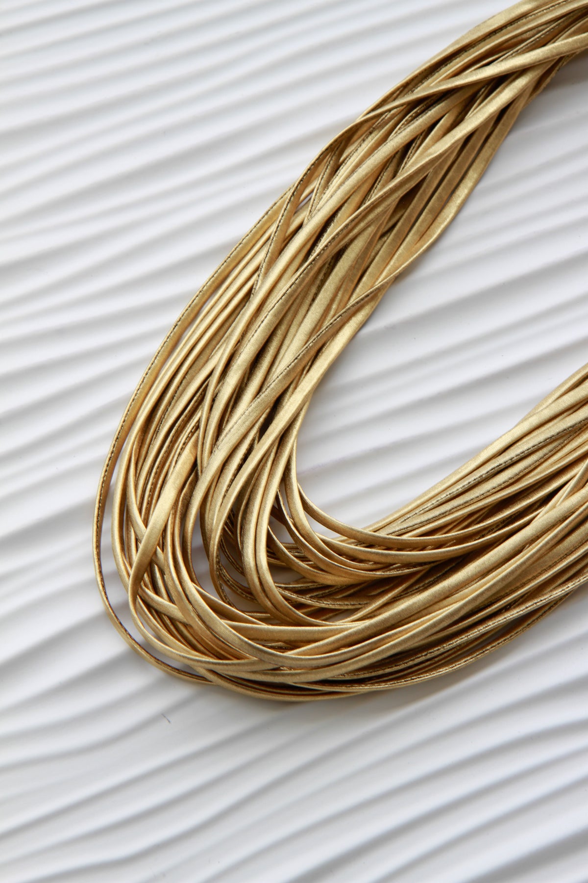 Yellow Gold Infinity Scarf for Women